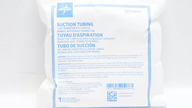 Medline OR56A Suction Tubing w/Male Connector 3/16inch Diameter x 6ft Length